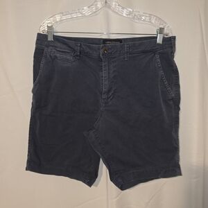 American Eagle Outfitters Men's Dark Navy Flat Front Shorts